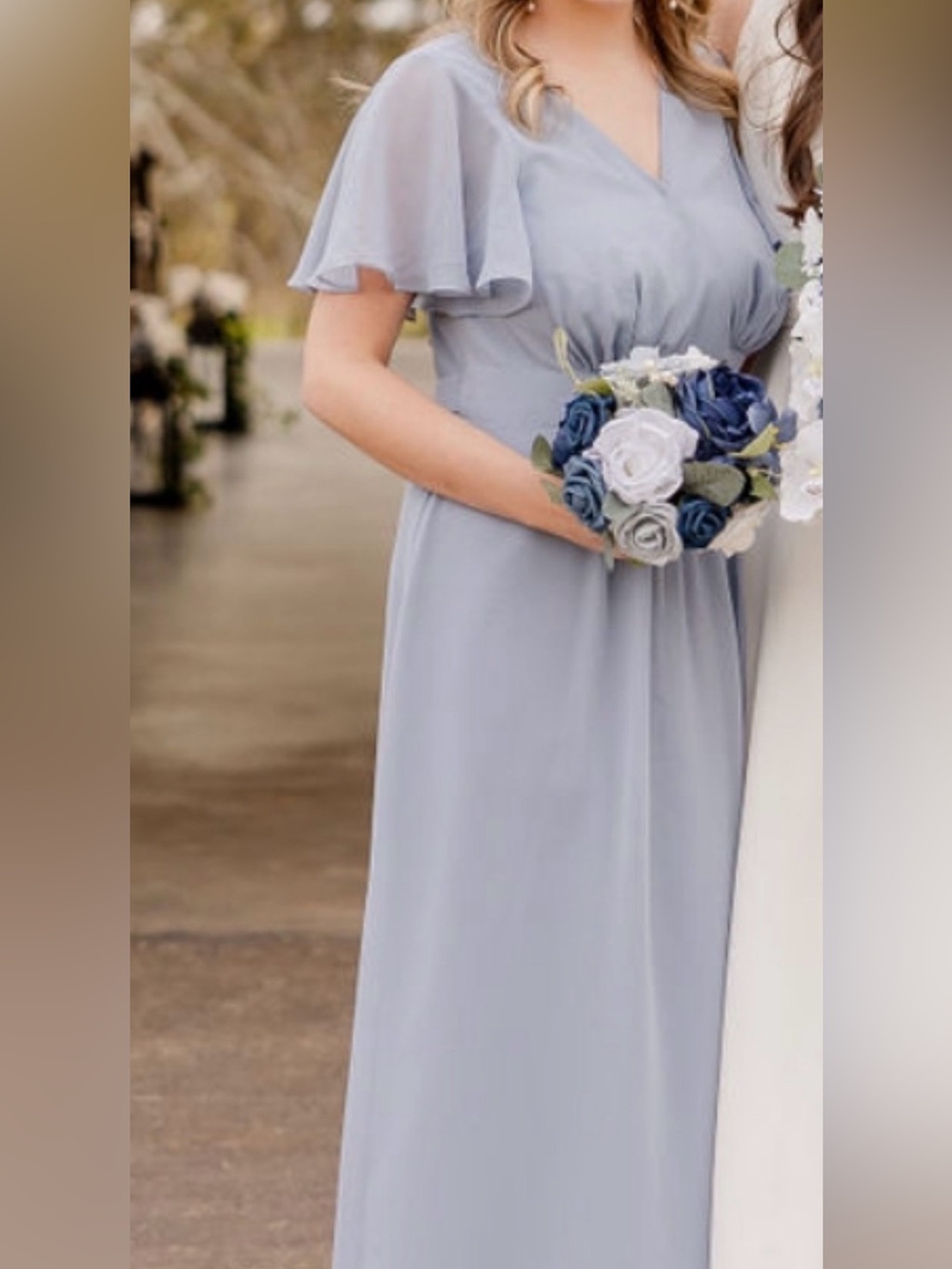 Azazie Dusty Blue Bridesmaid Dress